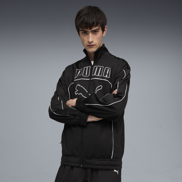 FUTURE.PUMA.ARCHIVE Relaxed Track Jacket Unisex, PUMA Black, large-ZAF