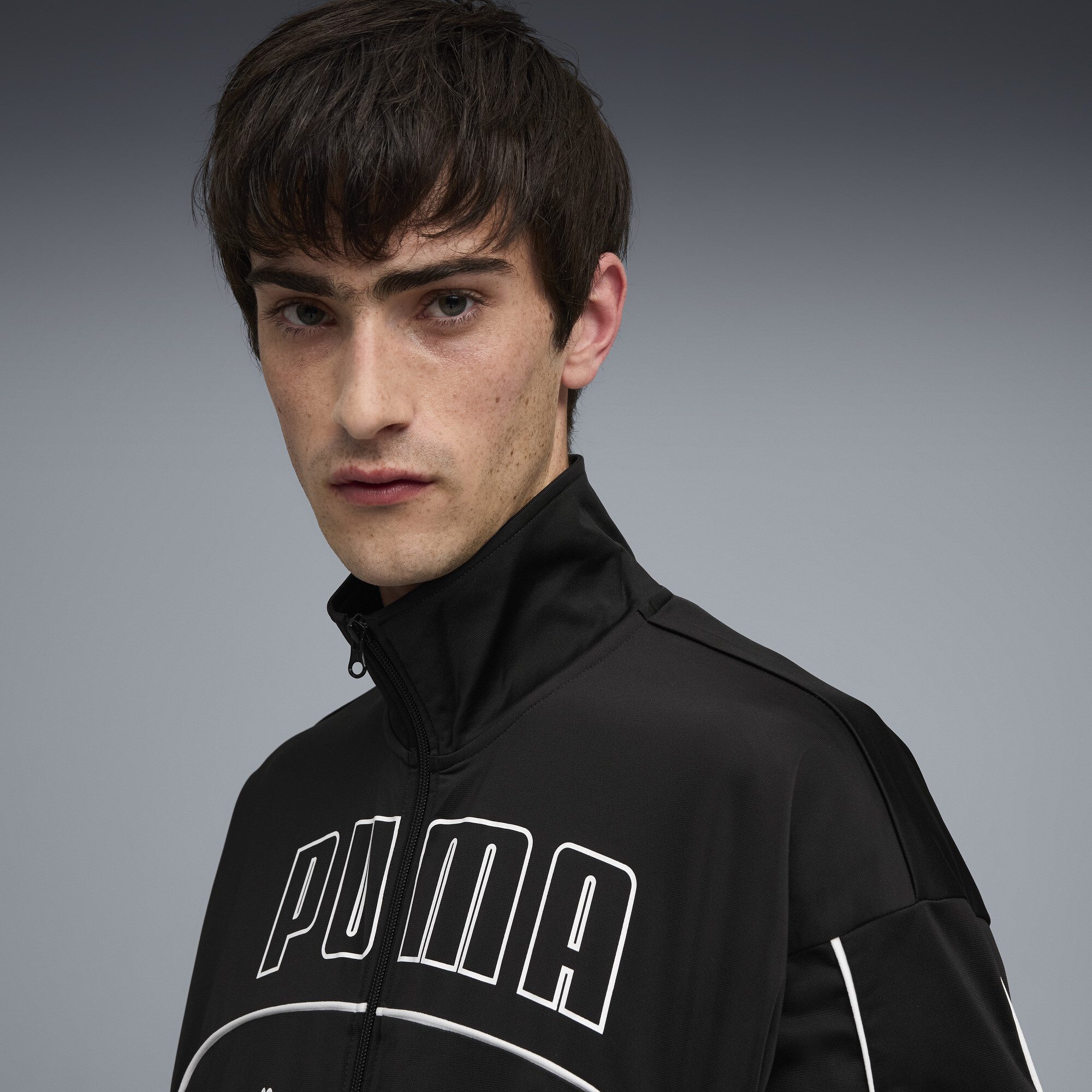 FUTURE.PUMA.ARCHIVE relaxed uniseks trainingsjack, Zwart, Maat XL thumbnail 7