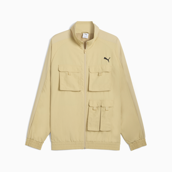 T7 Cargo Relaxed Track Jacket Men, Pebble Path, large-ZAF