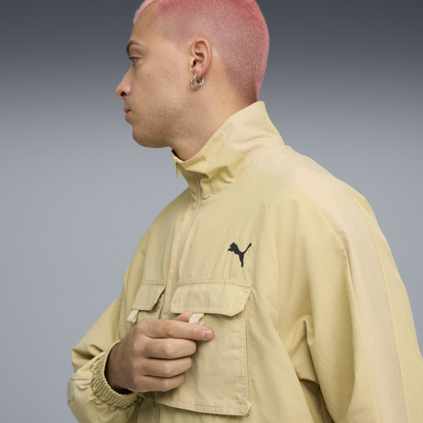 T7 Cargo Relaxed Track Jacket Men, Pebble Path, large-ZAF