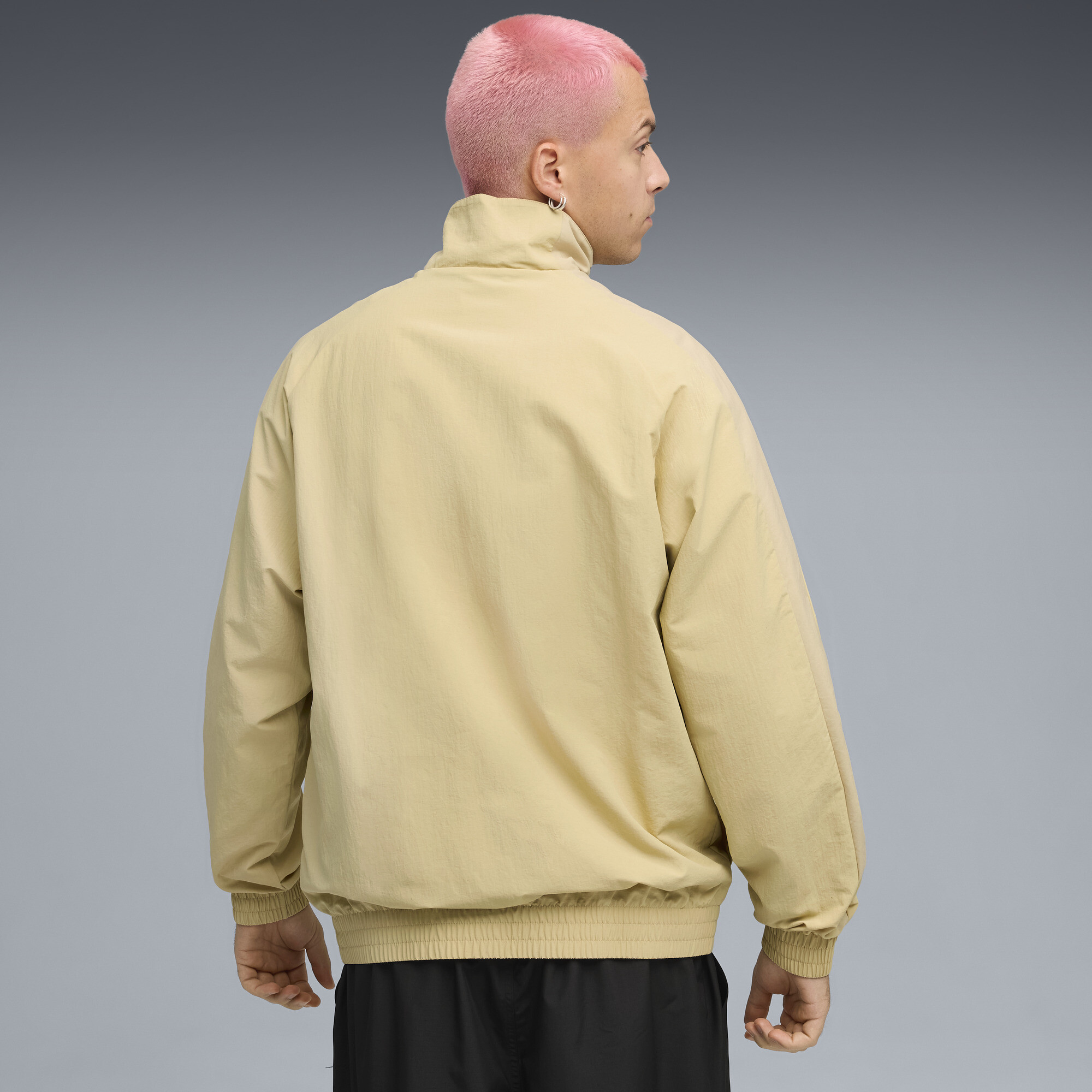 PUMA T7 Cargo Relaxed trainingsjack voor Heren, Beige, Maat XXL thumbnail 5