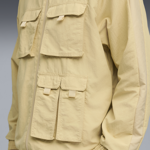 T7 Cargo Relaxed Track Jacket Men, Pebble Path, large-ZAF