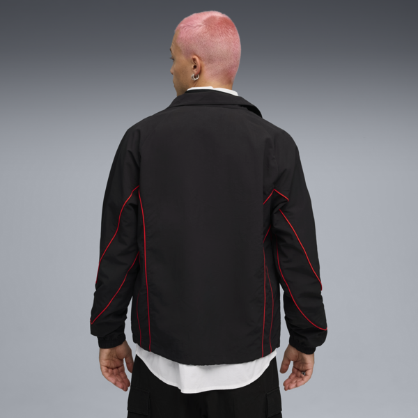 PUMATECH Track Jacket Men, PUMA Black-For All Time Red, large-ZAF