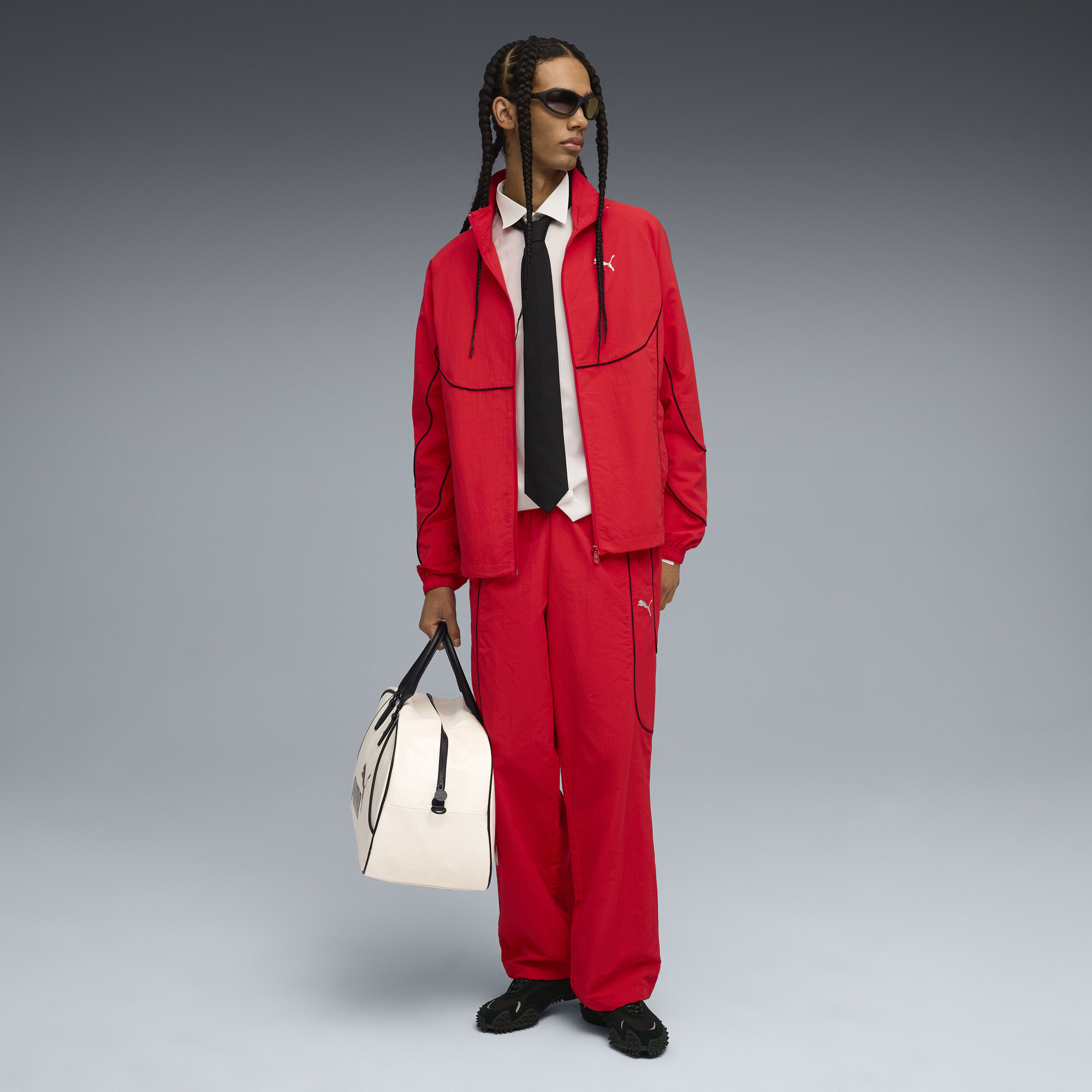 PUMATECH trainingsjack voor Heren, Zwart/Rood, Maat S thumbnail 6