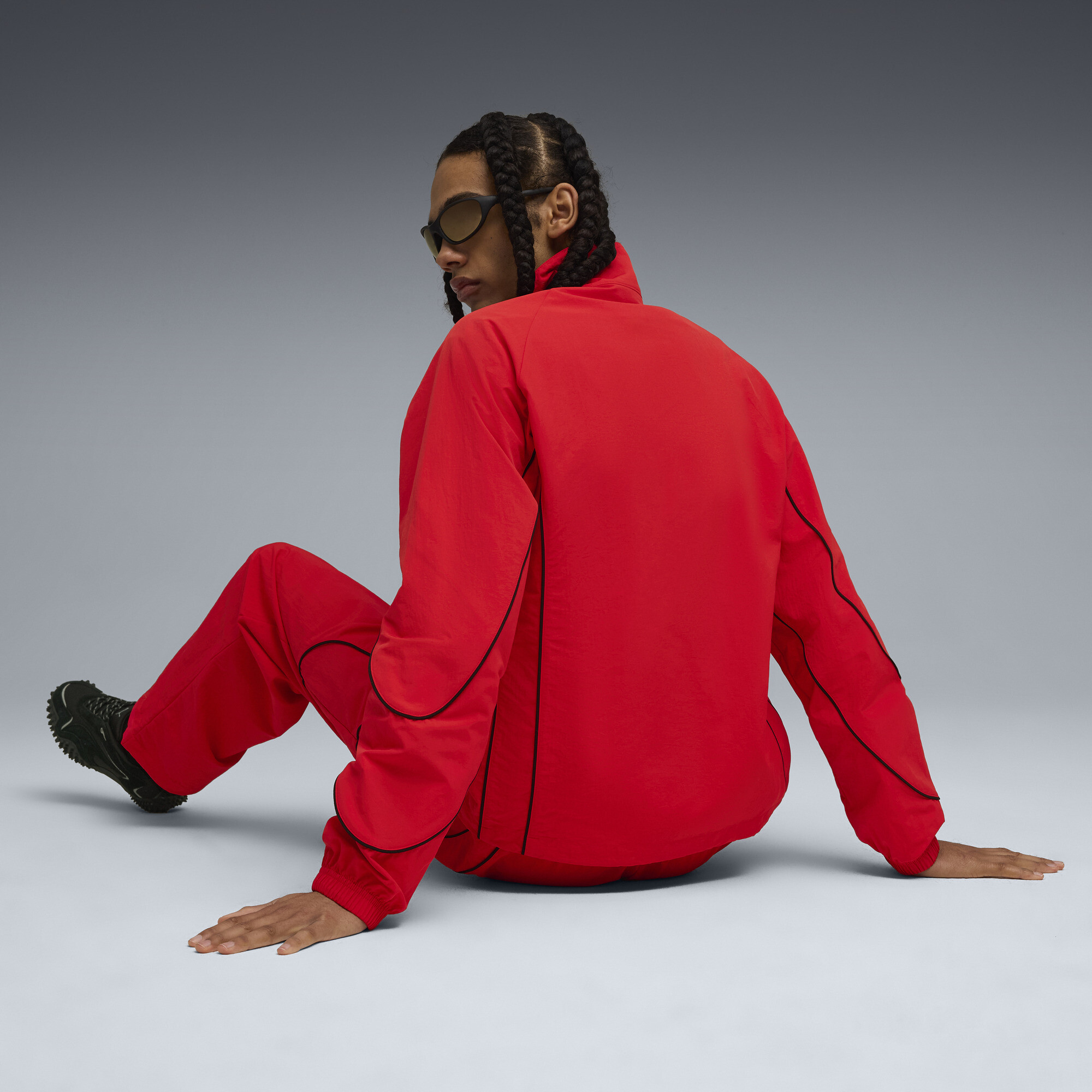 PUMATECH trainingsjack voor Heren, Zwart/Rood, Maat S thumbnail 5