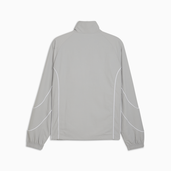 PUMATECH Track Jacket Men, Gray Echo-PUMA White, large-ZAF
