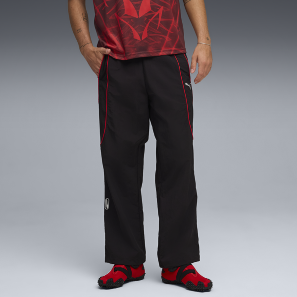 PUMATECH Relaxed Track Pants Men, PUMA Black-For All Time Red, large-ZAF