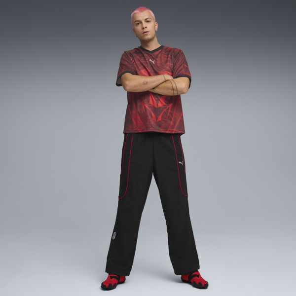 PUMATECH Relaxed Track Pants Men, PUMA Black-For All Time Red, large-ZAF