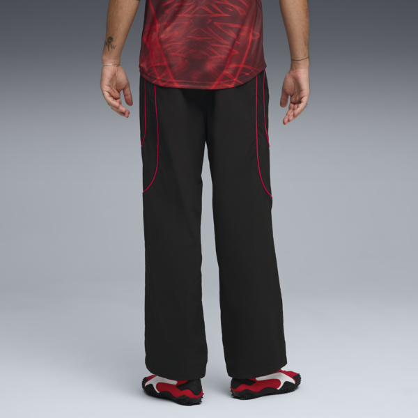 PUMATECH Relaxed Track Pants Men, PUMA Black-For All Time Red, large-ZAF