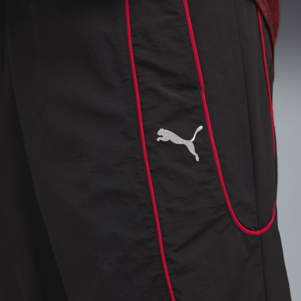 PUMATECH Relaxed Track Pants Men, PUMA Black-For All Time Red, large-ZAF