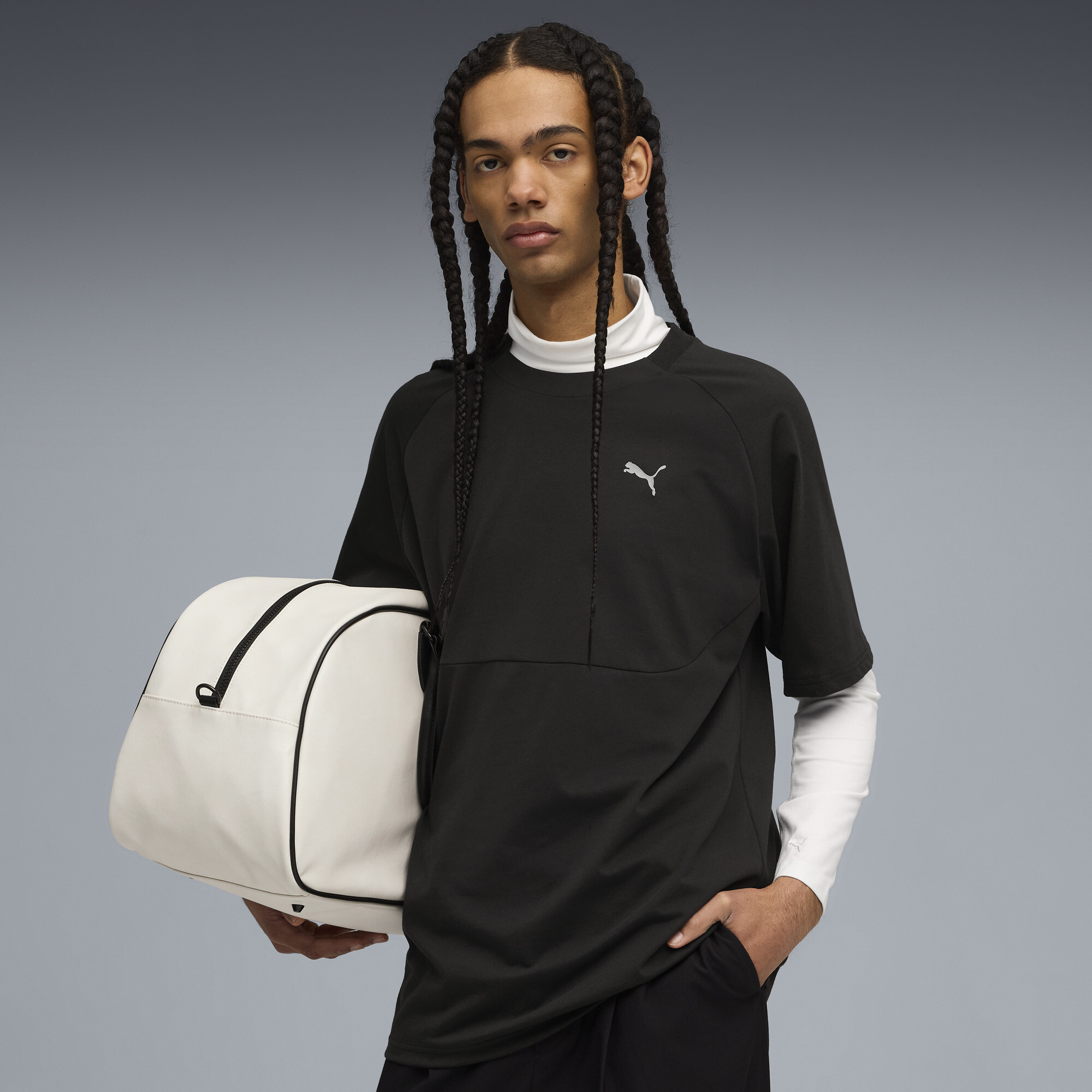 Puma Trinomic Modern Tech II Mens White T-Shirt