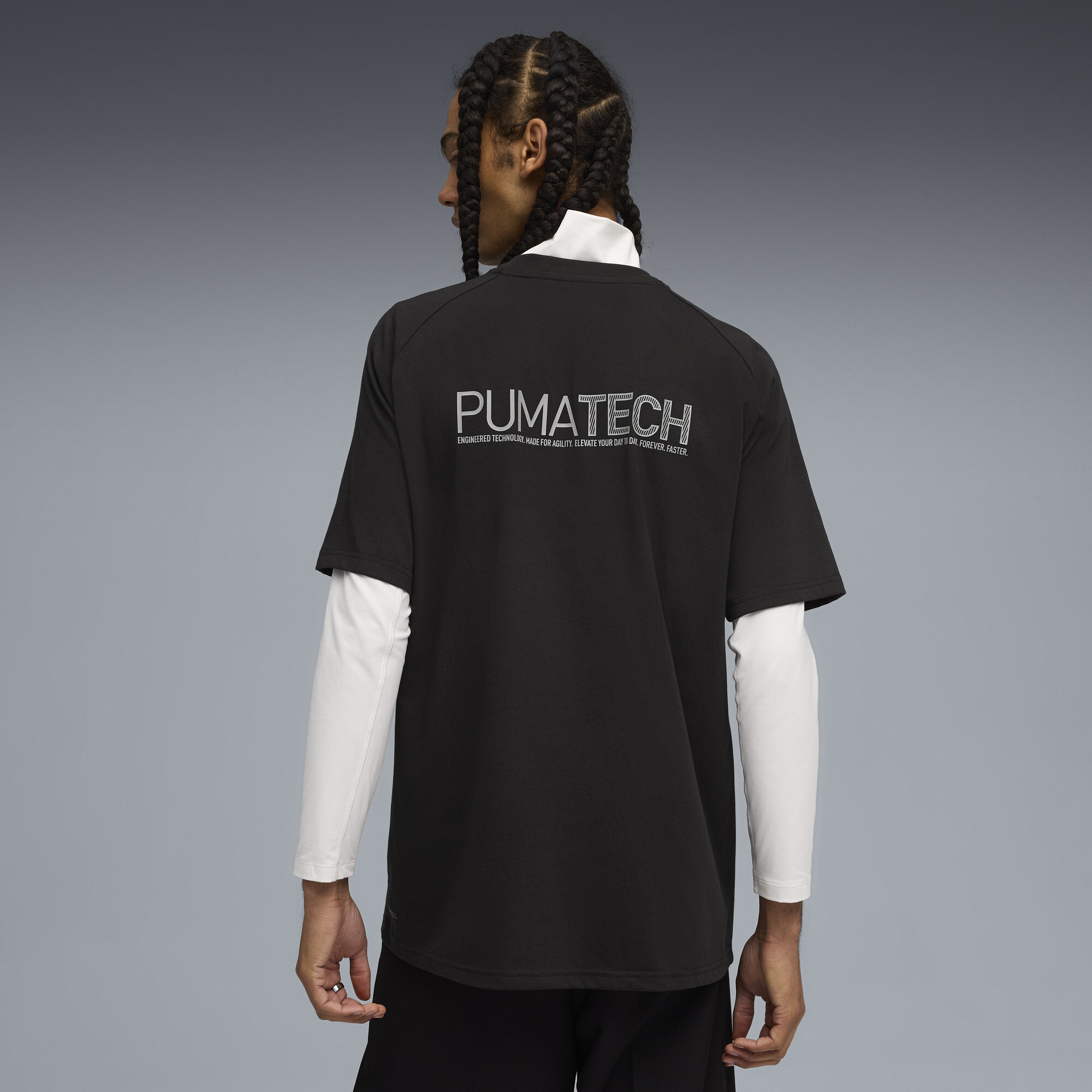 PUMATECH Graphic Relaxed T-shirt voor Heren, Zwart, Maat XL thumbnail 5