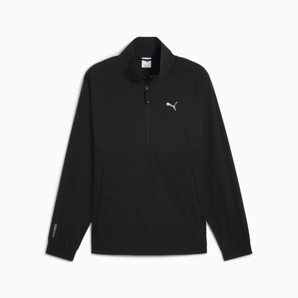 PUMATECH Relaxed Half-Zip Crew Sweat Men, PUMA Black, large-ZAF