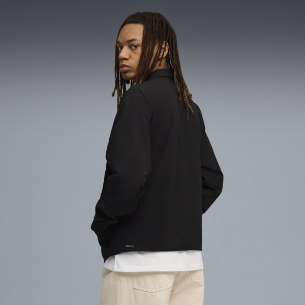 PUMATECH Relaxed Half-Zip Crew Sweat Men, PUMA Black, large-ZAF