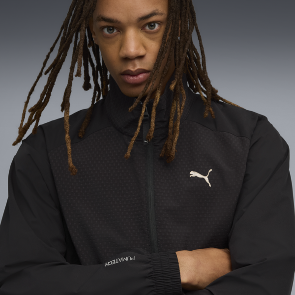 PUMATECH Relaxed Half-Zip Crew Sweat Men, PUMA Black, large-ZAF
