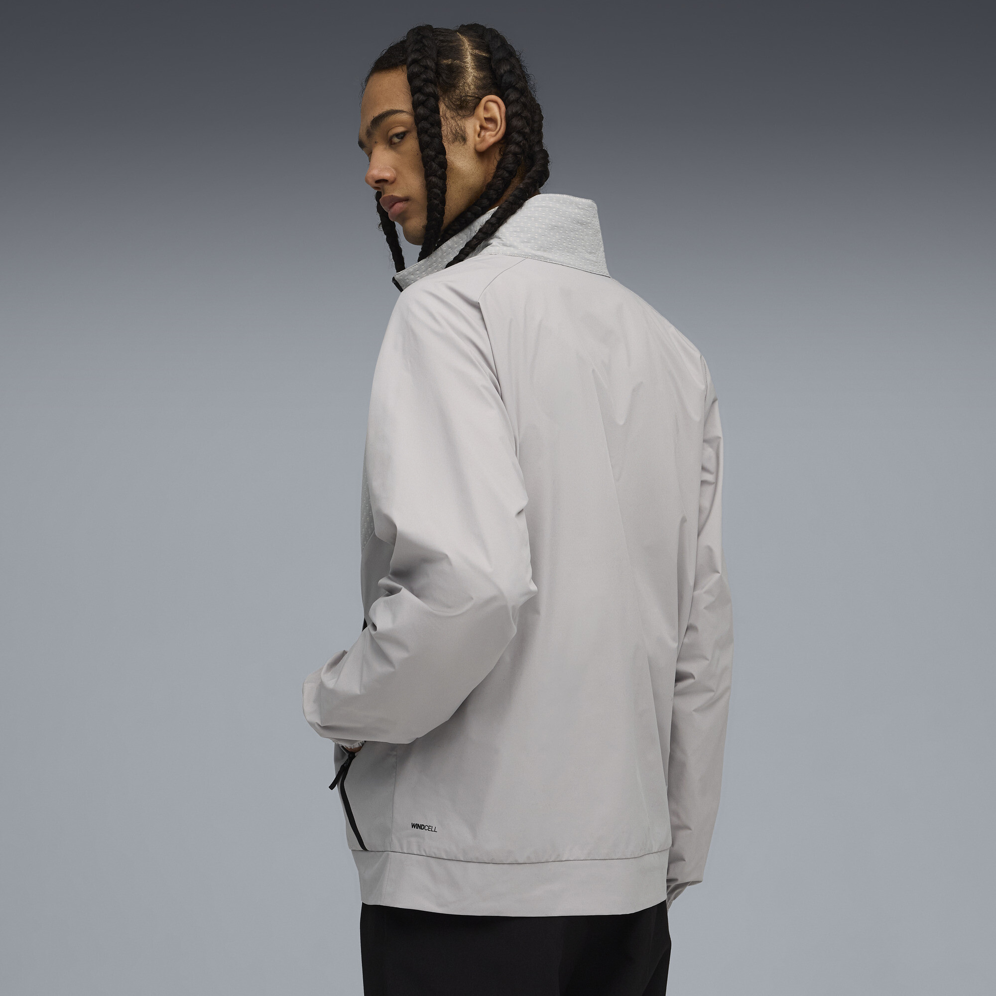 PUMATECH Relaxed sweatshirt met ronde hals en halve rits voor Heren, Grijs, Maat XS thumbnail 5