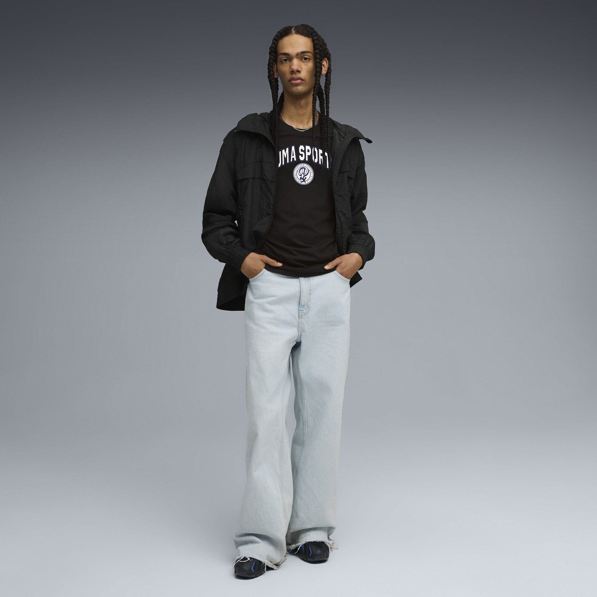 PUMA Wardrobe Essentials Sport Legacy T-shirt voor Heren, Zwart, Maat XS thumbnail 4