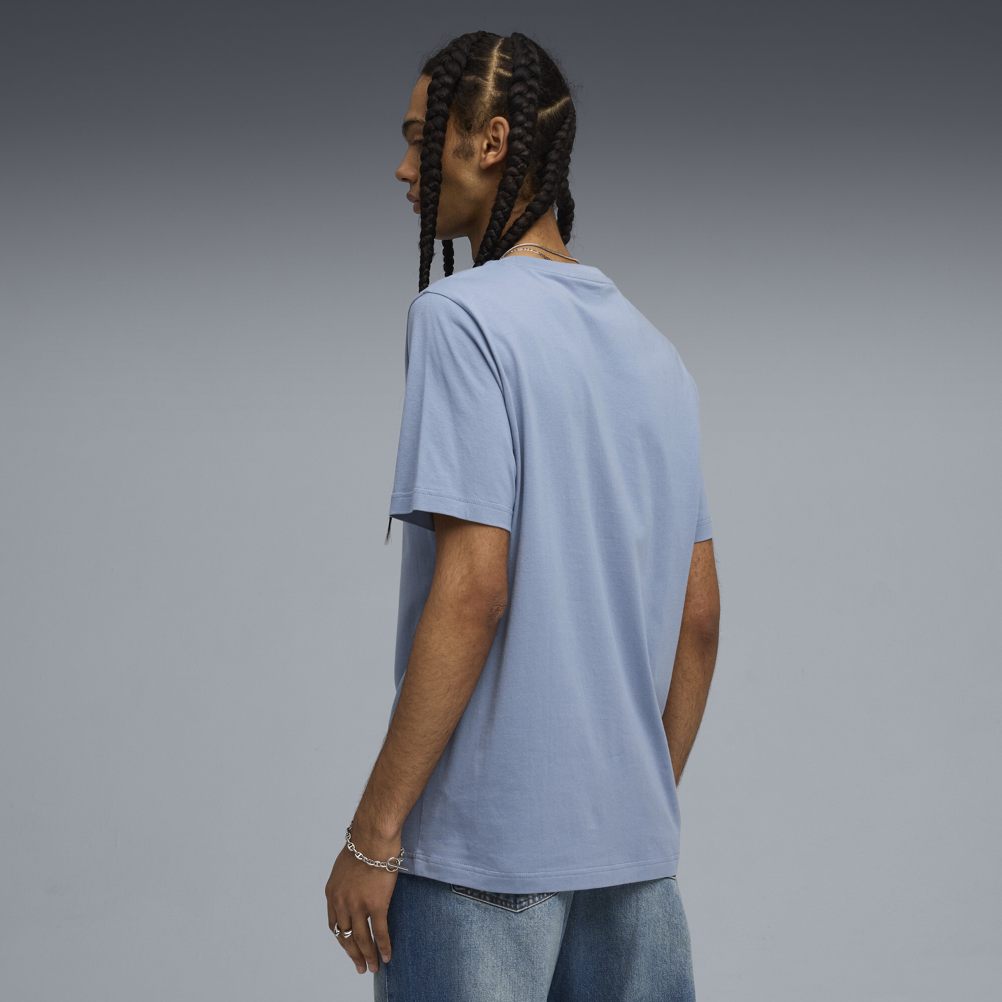 PUMA Wardrobe Essentials Sport Legacy T-shirt voor Heren, Blauw, Maat XXL thumbnail 5