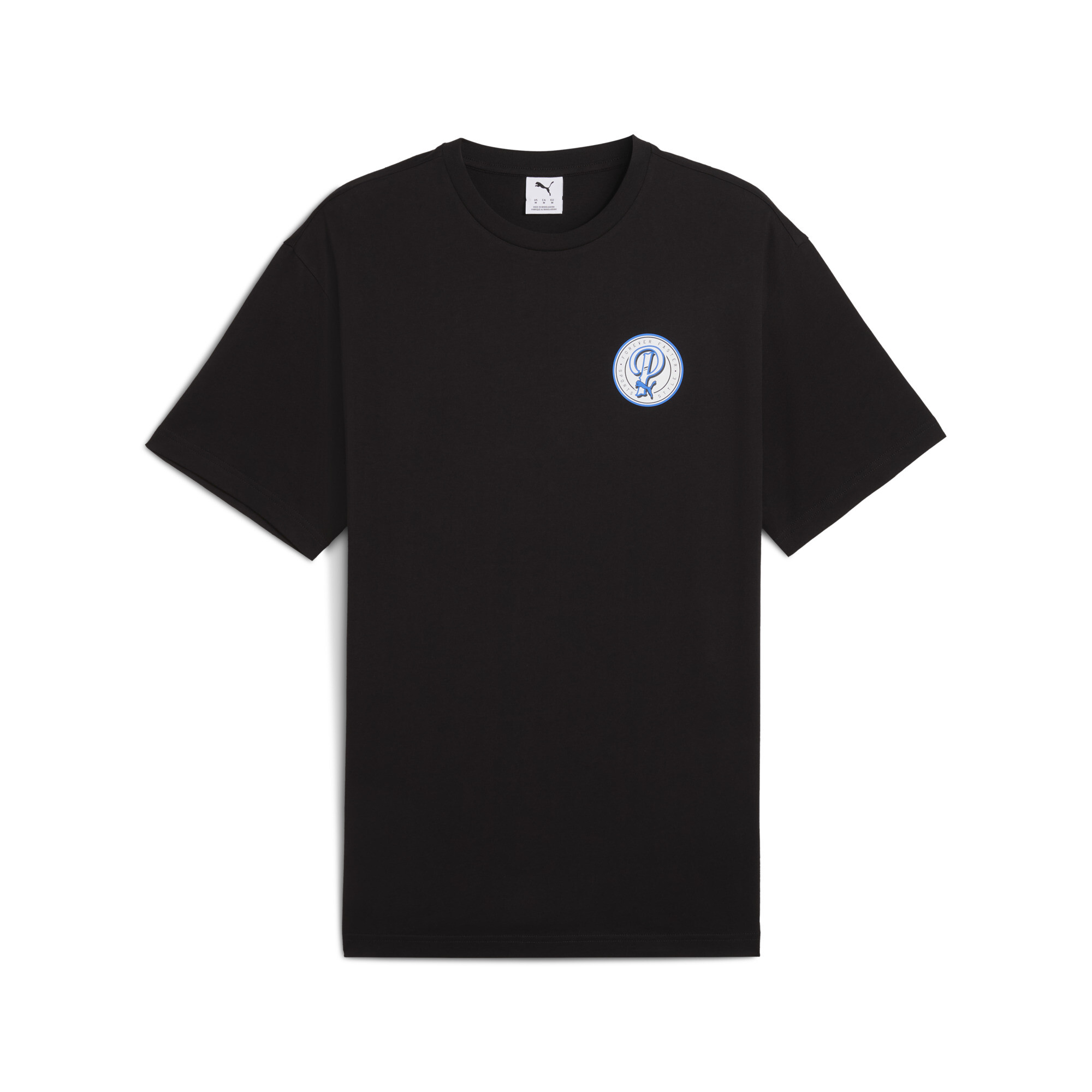 PUMA Wardrobe Essentials Sports Legacy relaxed T-shirt voor Heren, Zwart, Maat L thumbnail 3