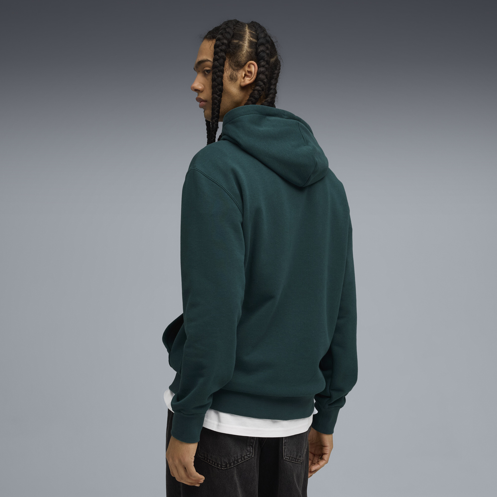 PUMA Wardrobe Essentials Sports Legacy hoodie voor Heren, Groen, Maat S thumbnail 5