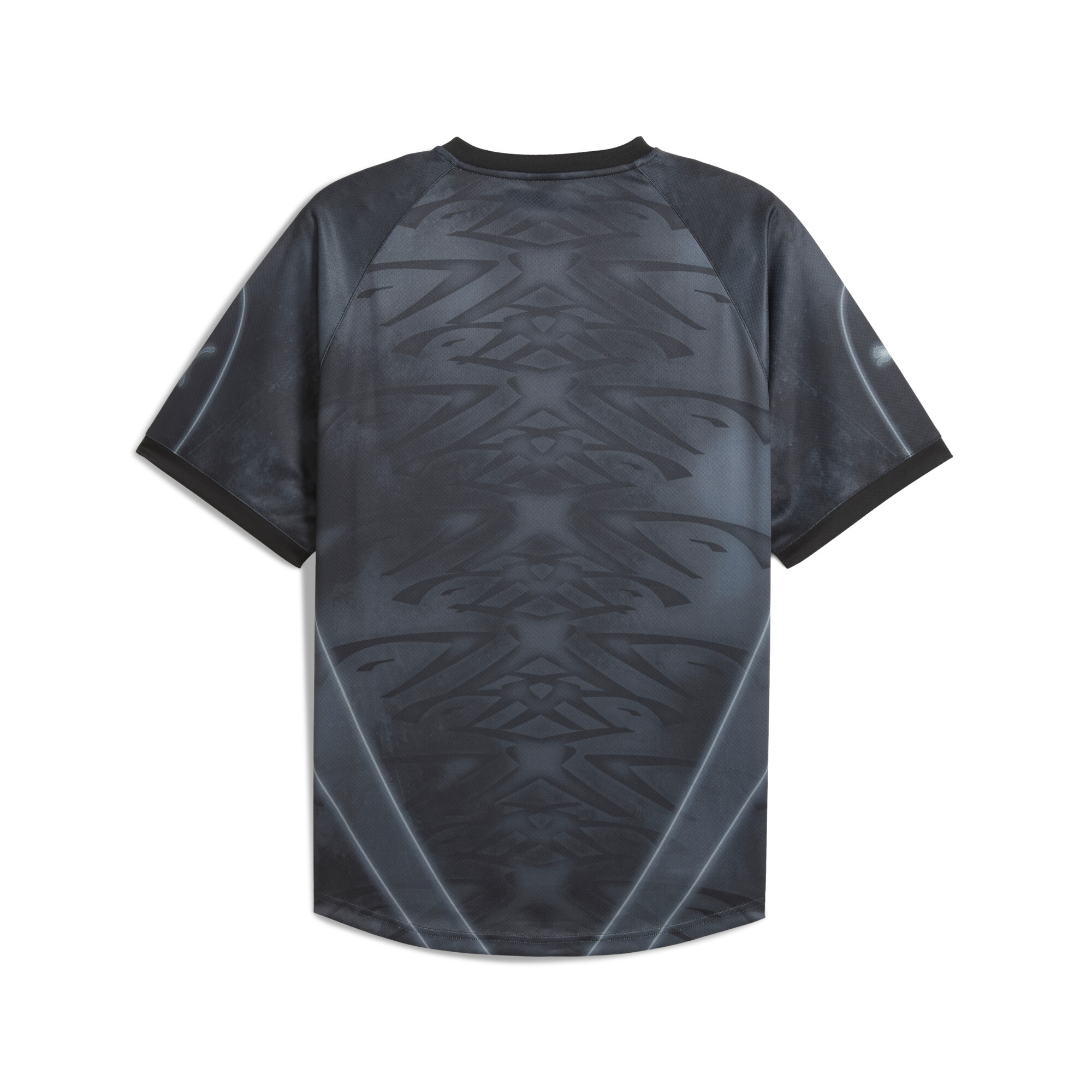 PUMATECH all-over print relaxed voetbalshirt uniseks, Zwart, Maat S thumbnail 2