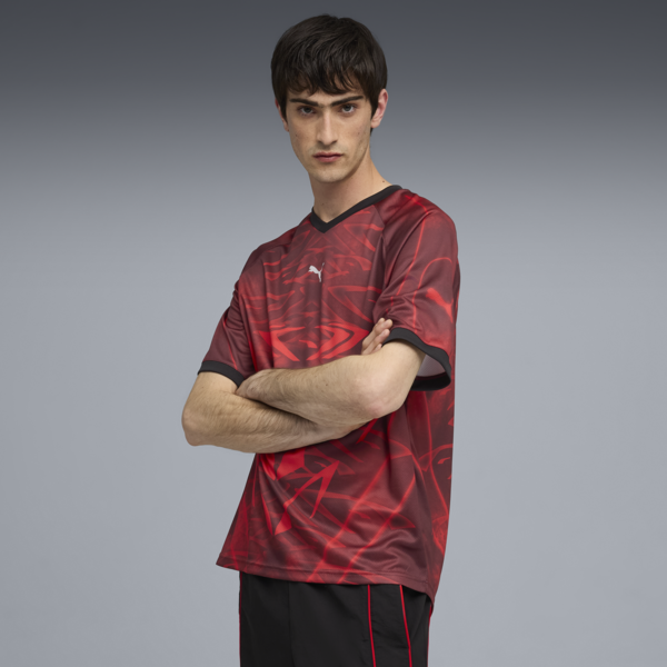 PUMATECH All-Over Print Relaxed Football Jersey Unisex, For All Time Red-AOP, large-ZAF