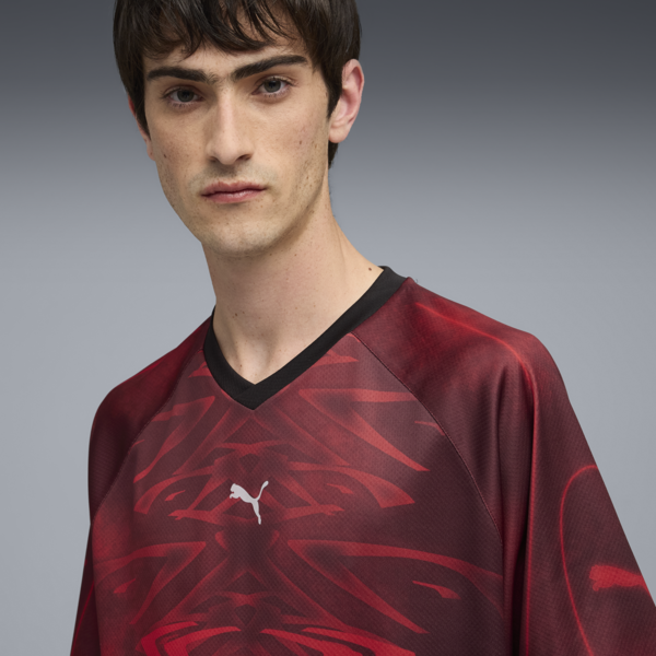 PUMATECH All-Over Print Relaxed Football Jersey Unisex, For All Time Red-AOP, large-ZAF