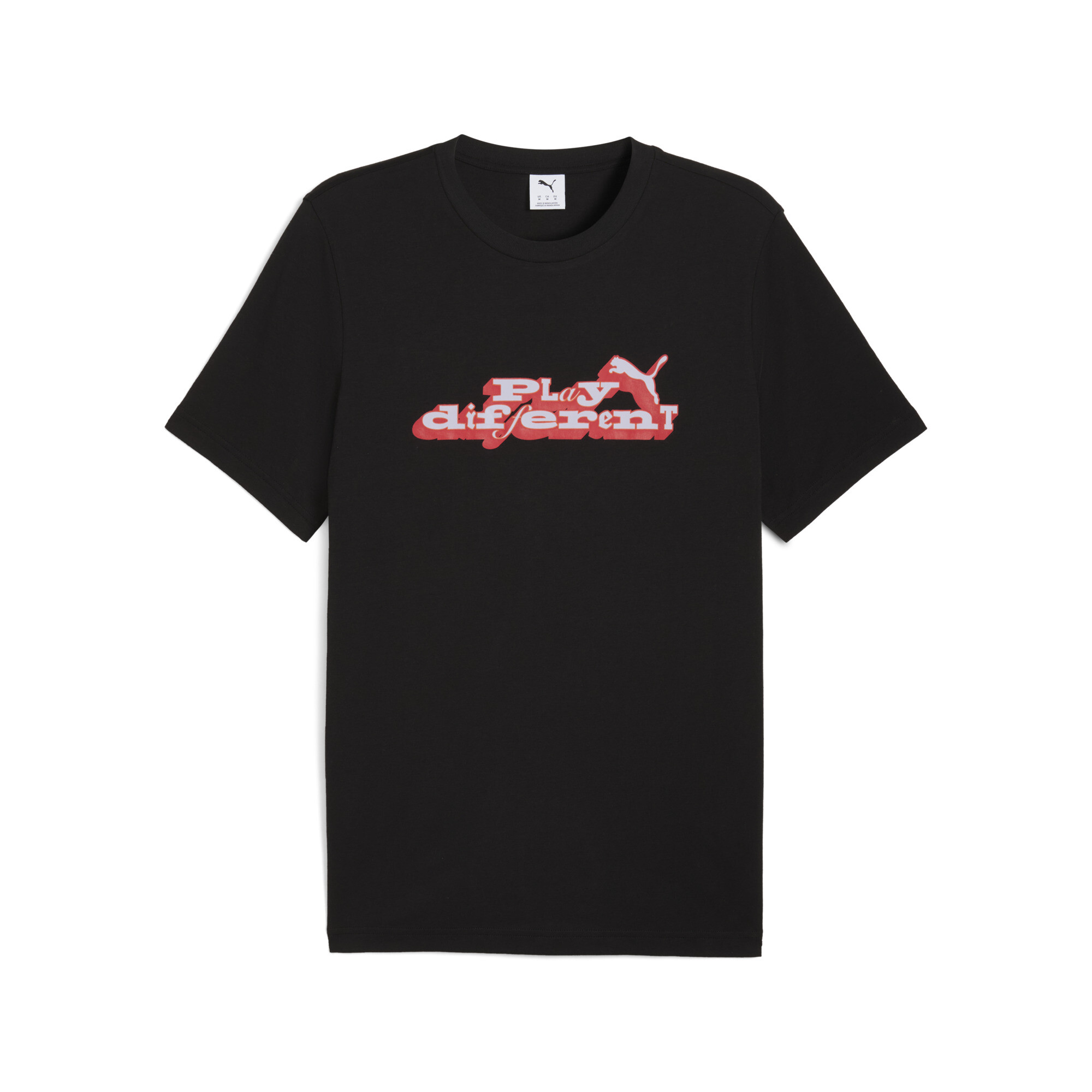 PUMA Graphic Play Different T-shirt voor Heren, Zwart, Maat L thumbnail 3