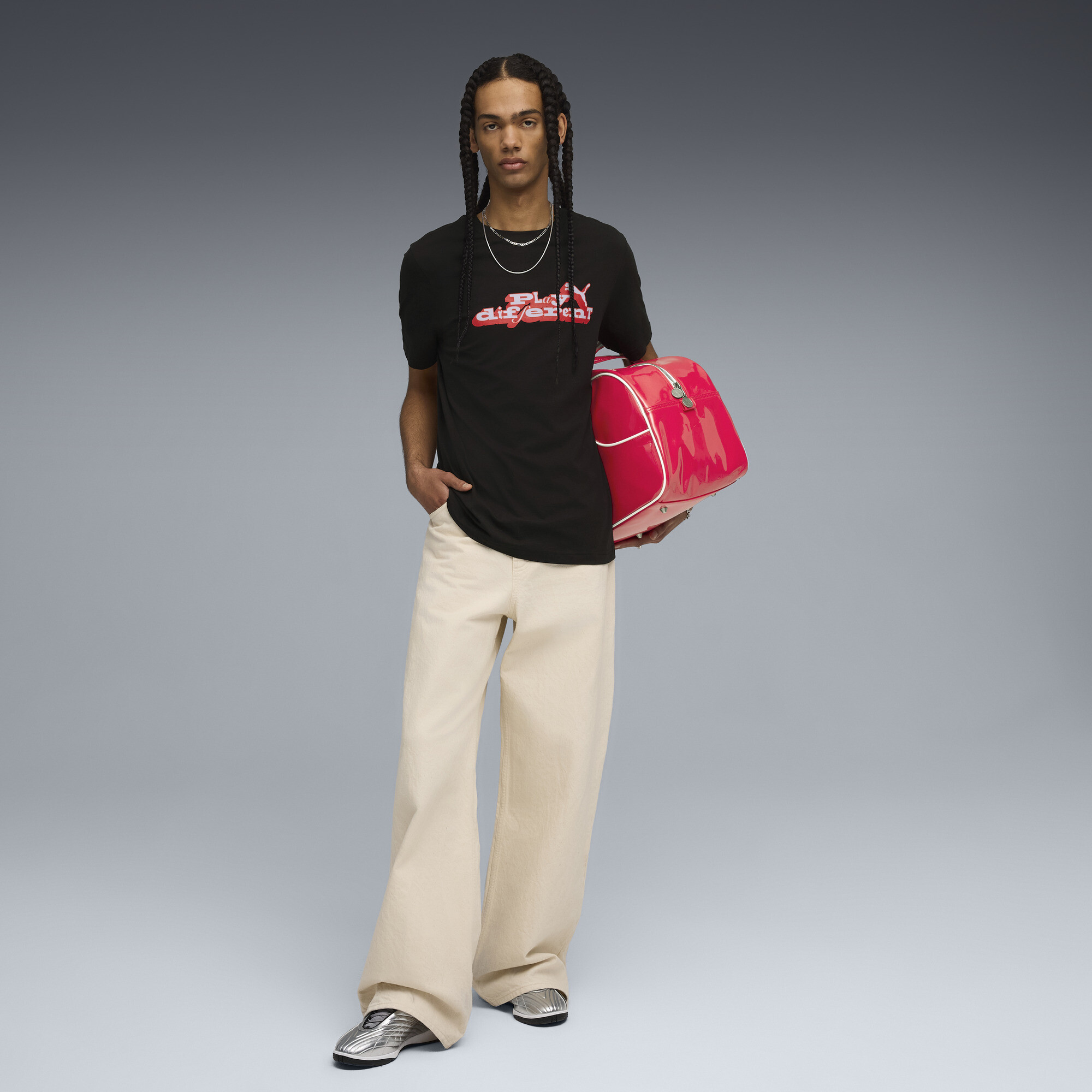 PUMA Graphic Play Different T-shirt voor Heren, Zwart, Maat L thumbnail 4