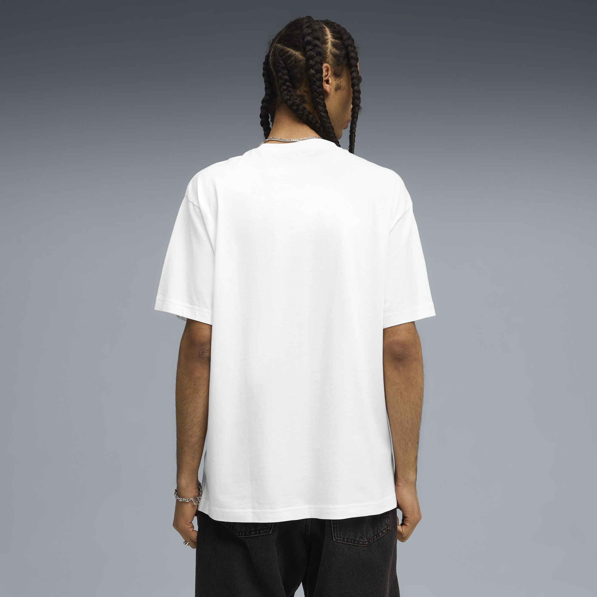 Graphic SUPER PUMA World Tour relaxed T-shirt voor Heren, Wit, Maat L thumbnail 5