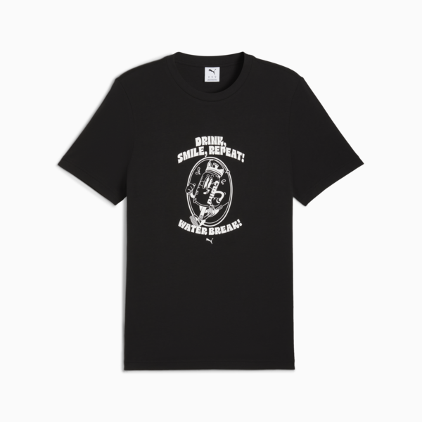 Remera estampada Water para hombre, PUMA Black, large-ARG