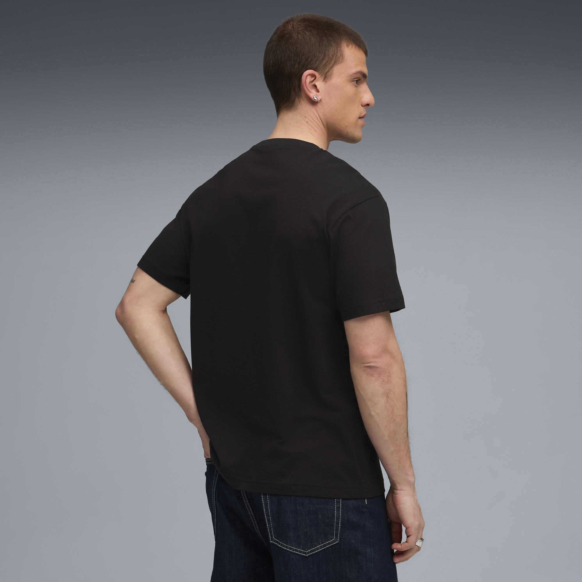 Graphic PUMA Sportswear Relaxed T-shirt voor Heren, Zwart, Maat L thumbnail 5