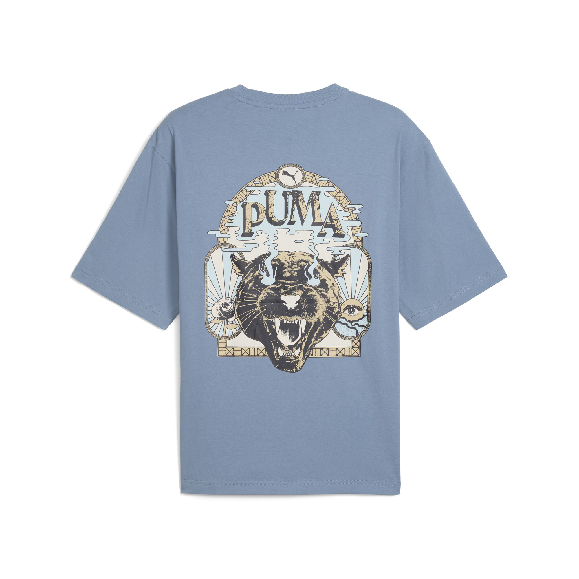Graphic PUMA Fest boxy T-shirt voor Heren, Blauw, Maat M thumbnail 2