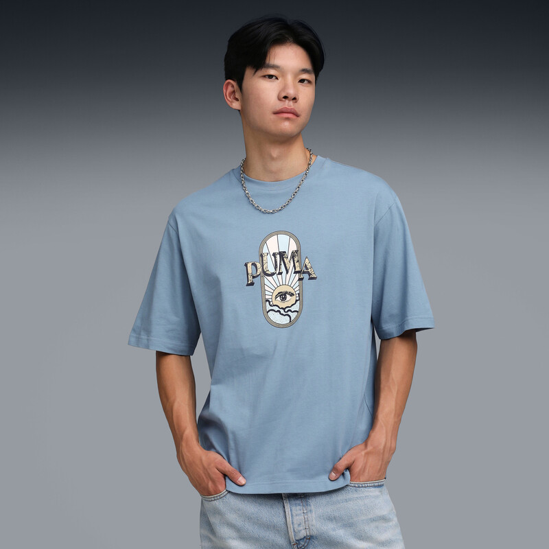 

Men's PUMA Graphic Printed Boxy Cotton T-shirt