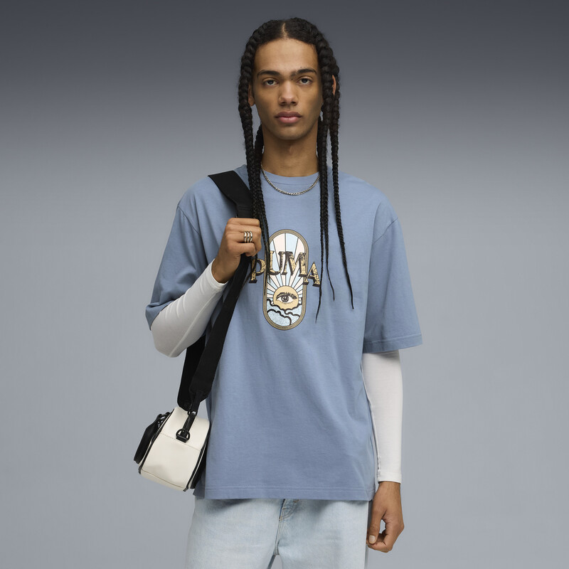 

Men's PUMA Graphic Printed Boxy Cotton T-shirt