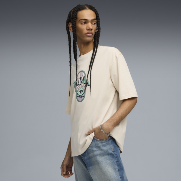 Remera estampada PUMA Fest para hombre, Alpine Snow, large-ARG