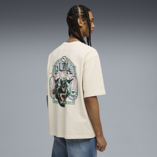 Remera estampada PUMA Fest para hombre, Alpine Snow, large-ARG