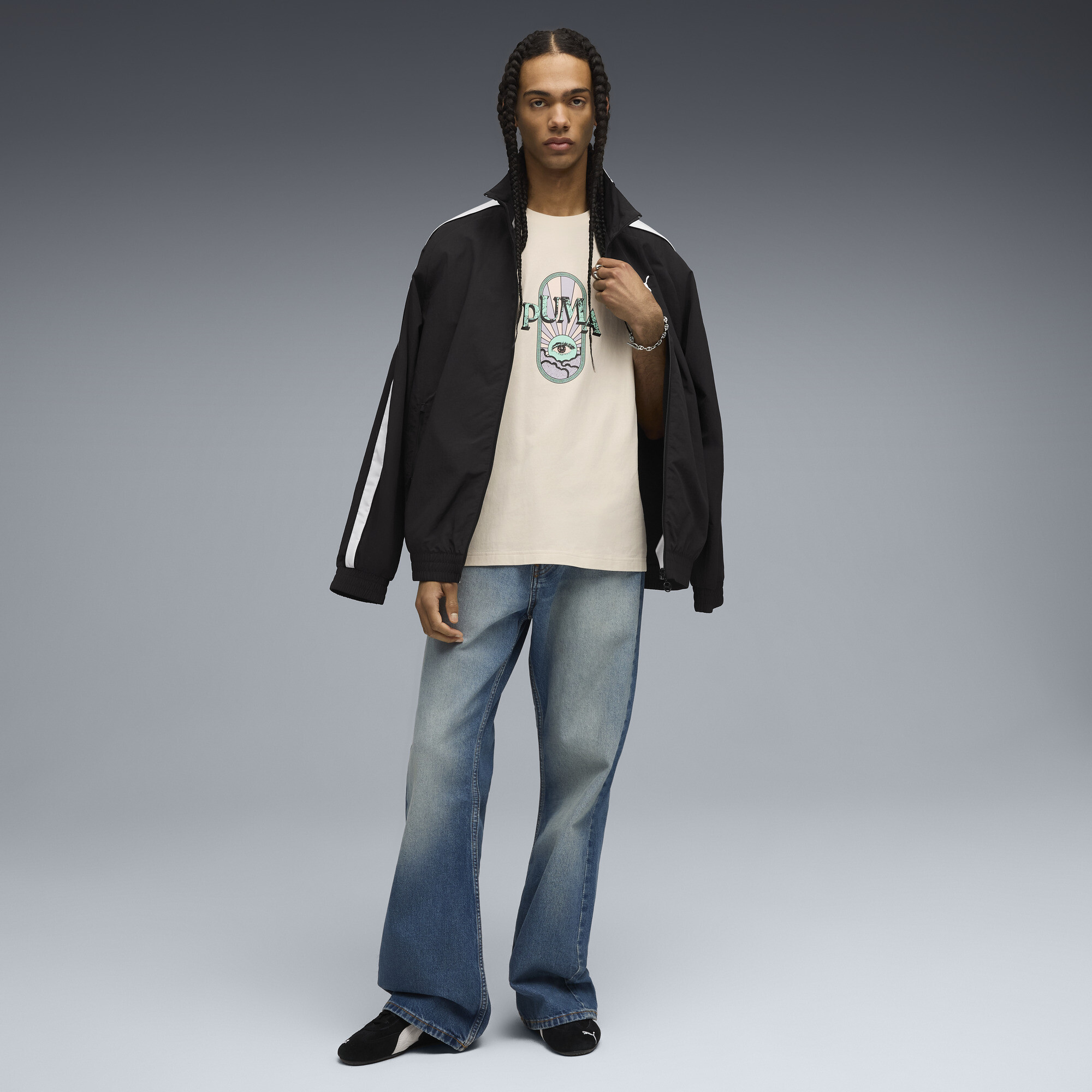 Graphic PUMA Fest boxy T-shirt voor Heren, Maat M thumbnail 4