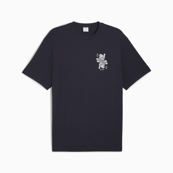 Remera estampada Card Play para hombre, New Navy, large-ARG