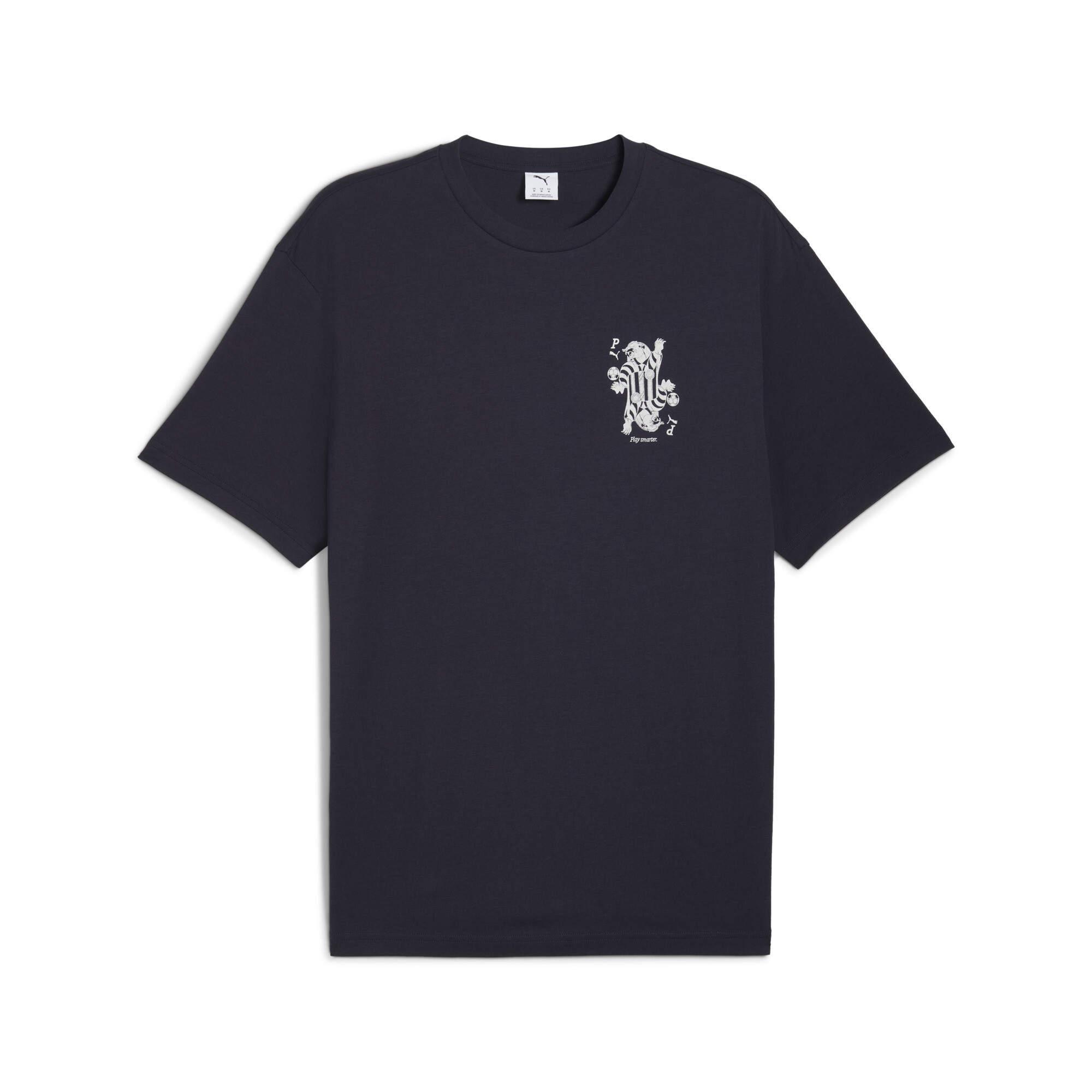 PUMA Graphic Card Play relaxed T-shirt voor Heren, Blauw, Maat L thumbnail 3