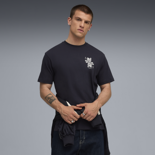 Remera estampada Card Play para hombre, New Navy, large-ARG
