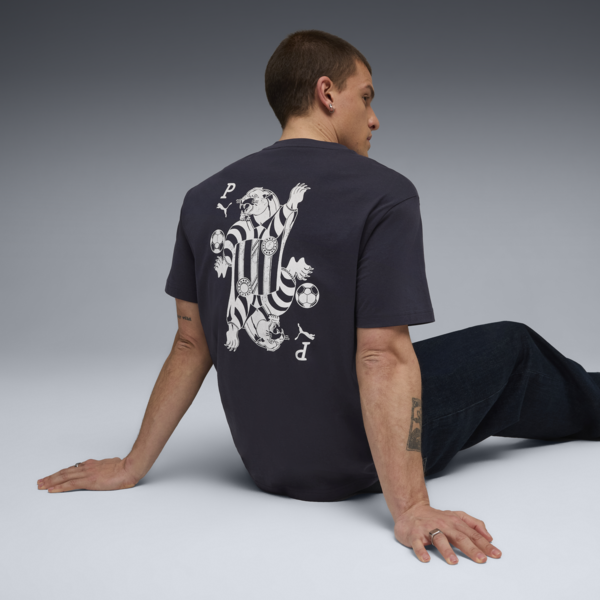 Remera estampada Card Play para hombre, New Navy, large-ARG