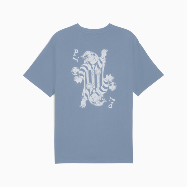 Remera estampada Card Play para hombre, Cool Blue, large-ARG