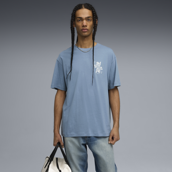 Remera estampada Card Play para hombre, Cool Blue, large-ARG