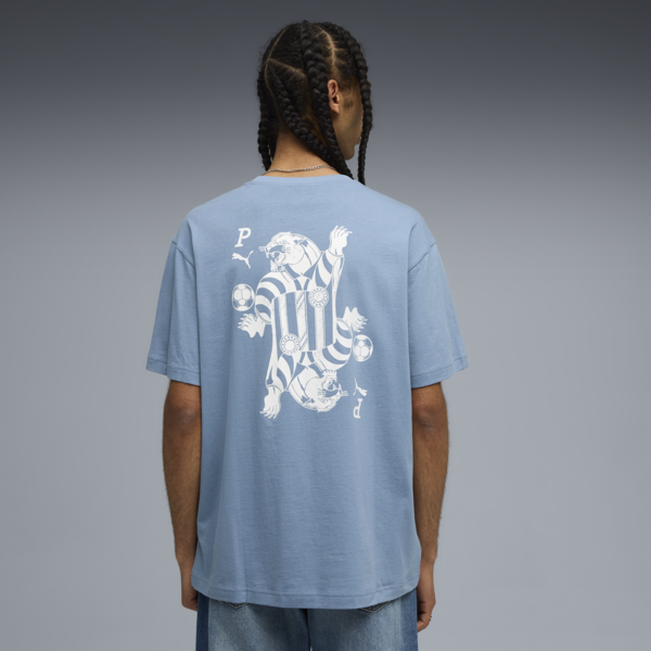 Remera estampada Card Play para hombre, Cool Blue, large-ARG