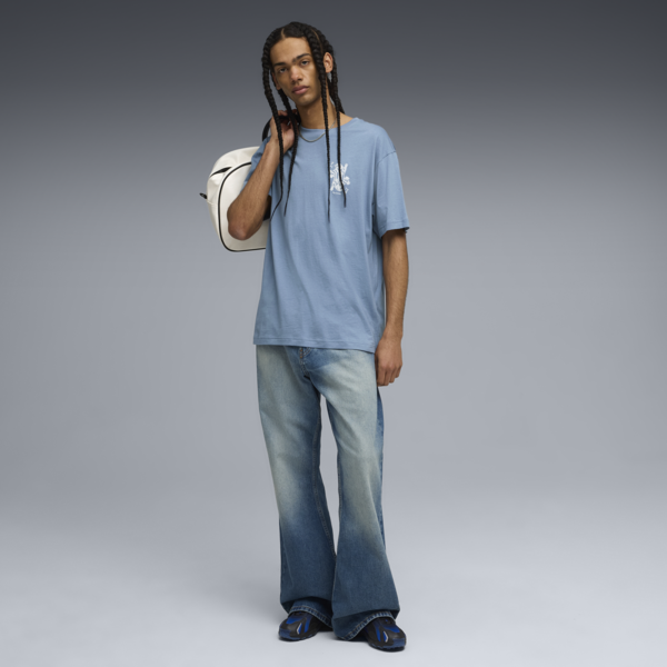Remera estampada Card Play para hombre, Cool Blue, large-ARG