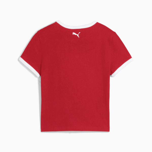 Playera semi-ajustada FUTURE.PUMA.ARCHIVE para mujer, For All Time Red, large-MEX