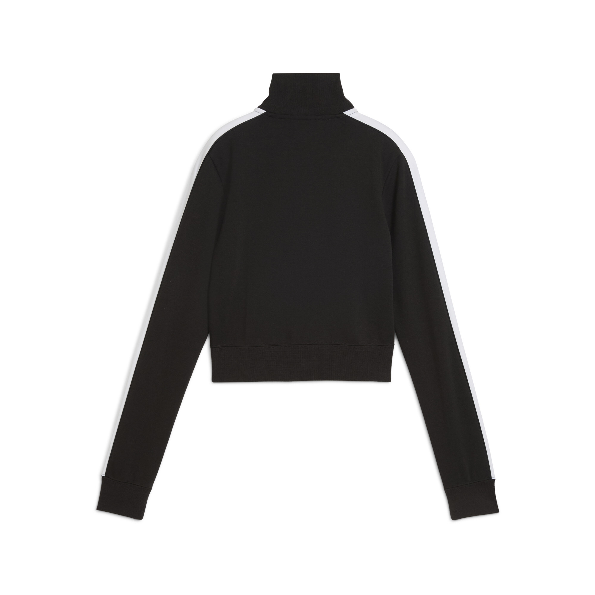 FUTURE.PUMA.ARCHIVE T7 slim cropped trainingsjack voor Dames, Zwart/Wit, Maat M thumbnail 2