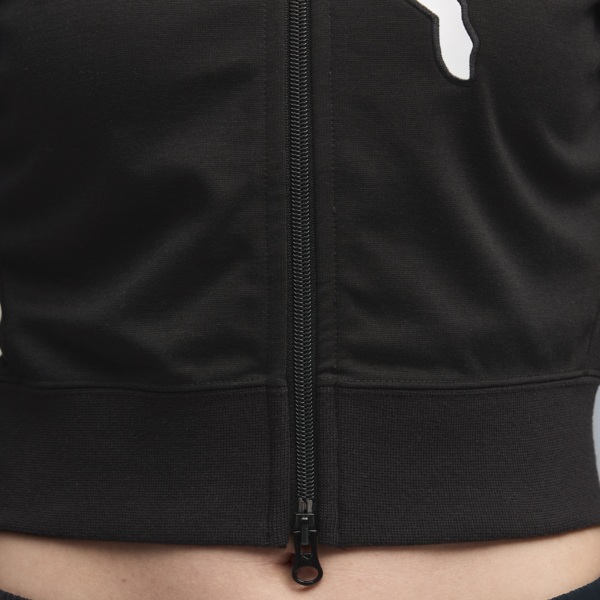 FUTURE.PUMA.ARCHIVE T7 Slim Cropped Track Jacket Women, PUMA Black-PUMA White, large-ZAF