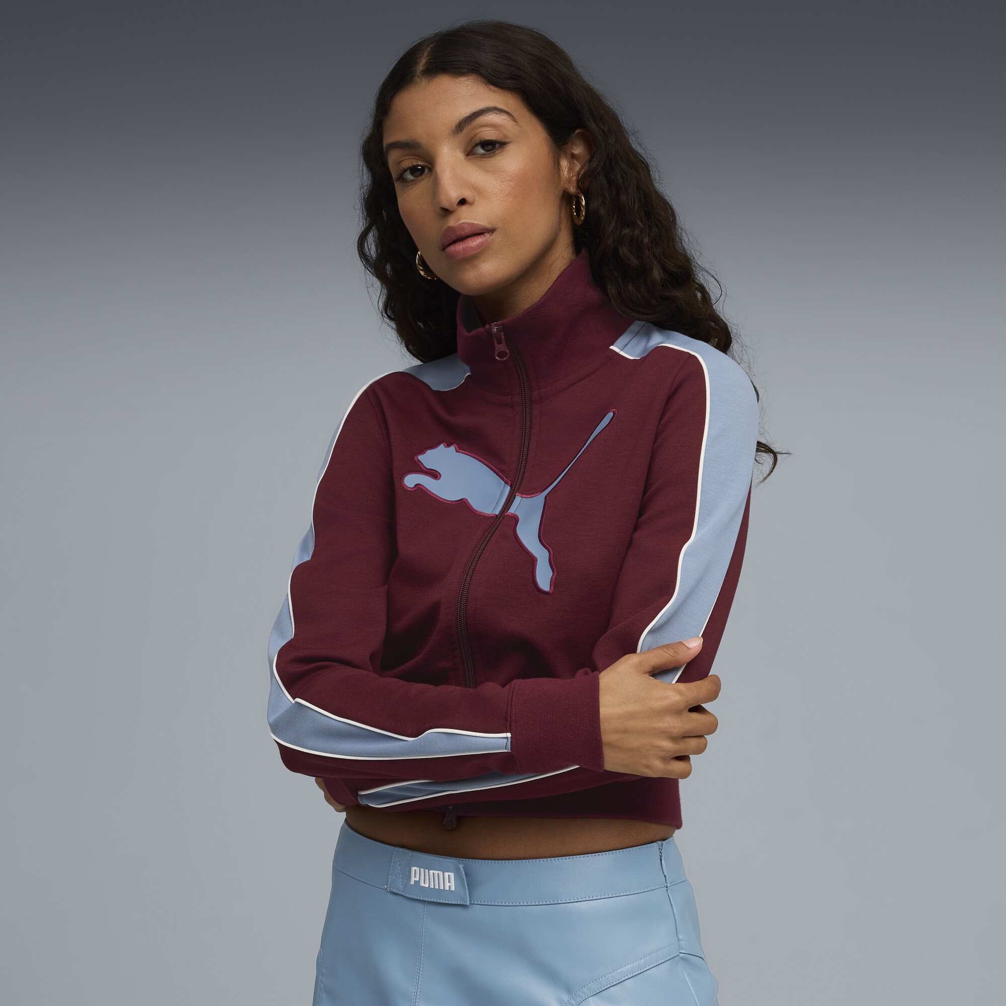 Jaqueta FUTURE.PUMA.ARCHIVE T7 Slim Cropped Track Feminina | | PUMA